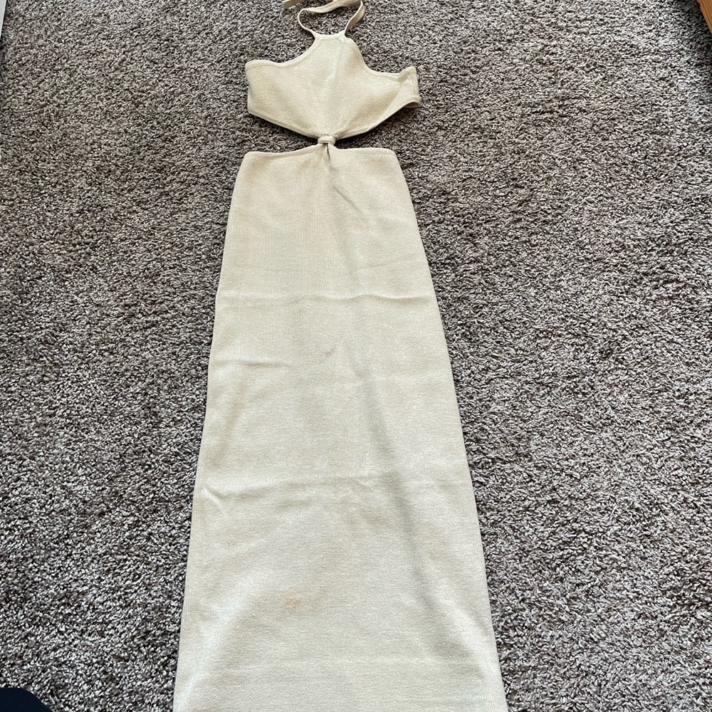 Knit cut out dress